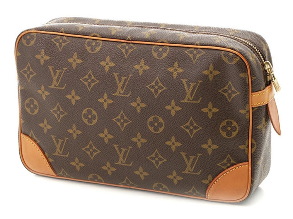 Louis Vuitton Monogram Shoulder Compiegne Bag Brown